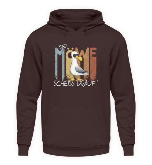 Sei Möwe Scheiß Drauf - Unisex Kapuzenpullover Hoodie-1604