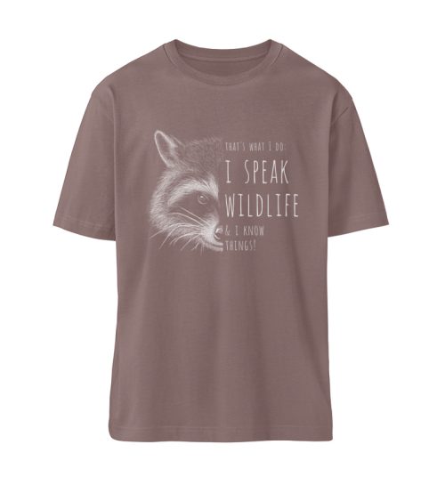 I Speak Wildlife And I Know Waschbär - Organic Relaxed Shirt ST/ST-7219