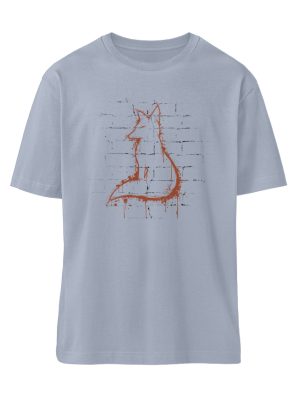 Street Art Fuchs Silhouette - Organic Relaxed Shirt ST/ST-7164
