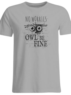 Owl Be Fine Meme | Street Art Graffiti Eule Kauz - Übergrößenshirt-645