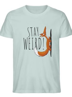 Stay Weird! Schräger Fuchs - Herren Premium Organic Shirt-7113