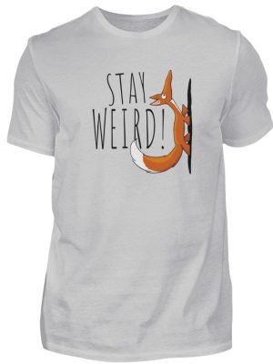 Stay Weird! Schräger Fuchs - Herren Shirt-1157