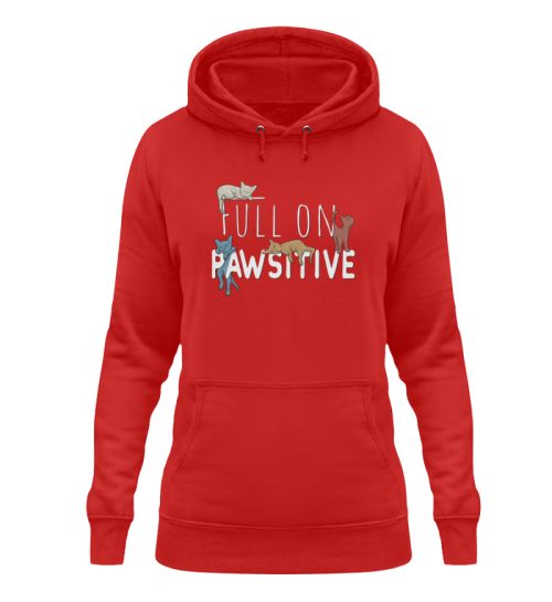 Full On Pawsitive! Gechillte Katzen - Damen Hoodie-1565