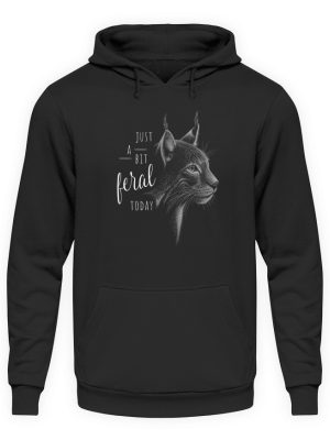 Just A Bit Feral Today! Wildkatze - Unisex Kapuzenpullover Hoodie-639