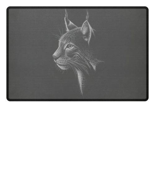 Luchs Kritzelkunst Wildkatze Illustration - Fußmatte-6778