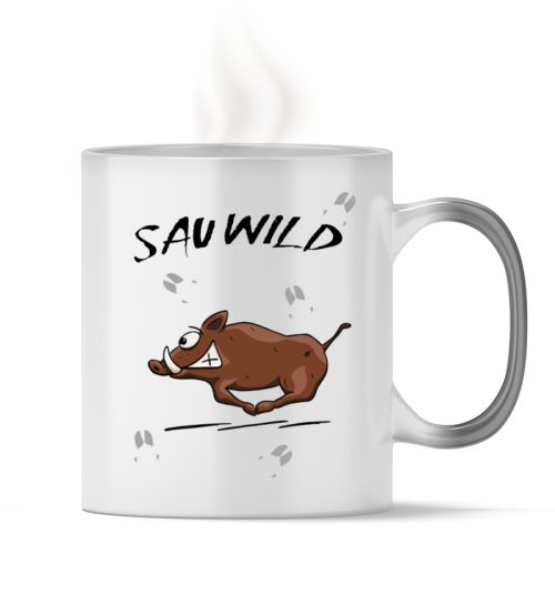 Sauwild Wildsau | witziges Wildschwein - Magic - Tasse-16