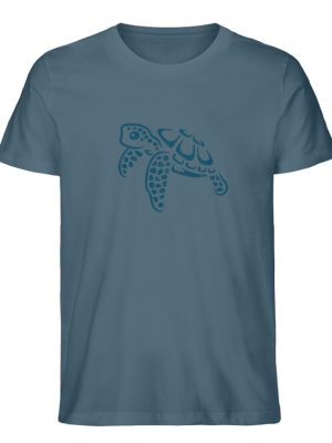 Lässig lustige Wasserschildkröte - Herren Premium Organic Shirt-6895