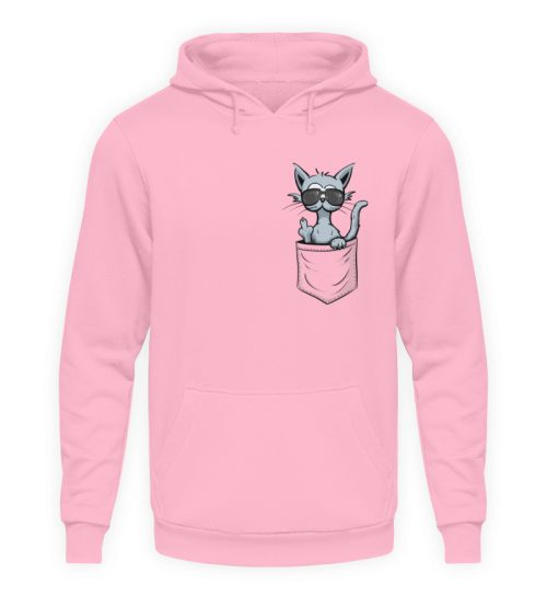 Mittelfinger Katze in der Tasche - Unisex Kapuzenpullover Hoodie-1490