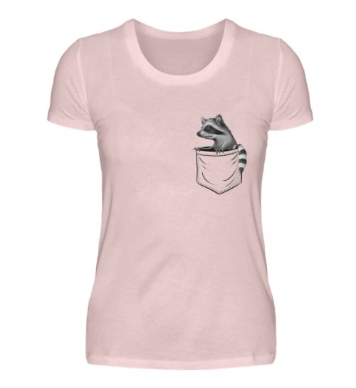 Lässiger Waschbär In Deiner Tasche - Damen Premiumshirt-5949