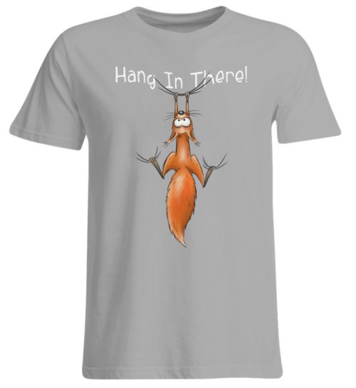 Hang In There | Lässiges Eichhörnchen - Übergrößenshirt-645