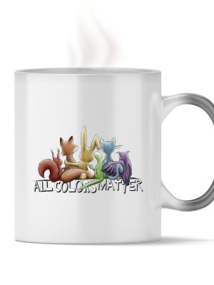 All Colors Matter! Regenbogen Tiere für Vielfalt - Magic - Tasse-16