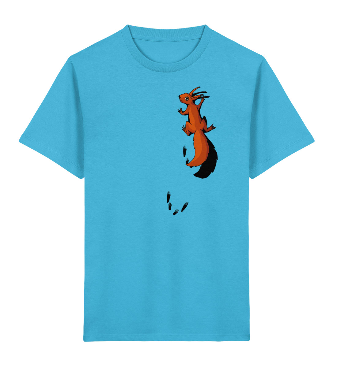 kletterndes Eichhörnchen mit Spuren - Kinder Premium Organic T-Shirt 2.0 ST/ST-7235