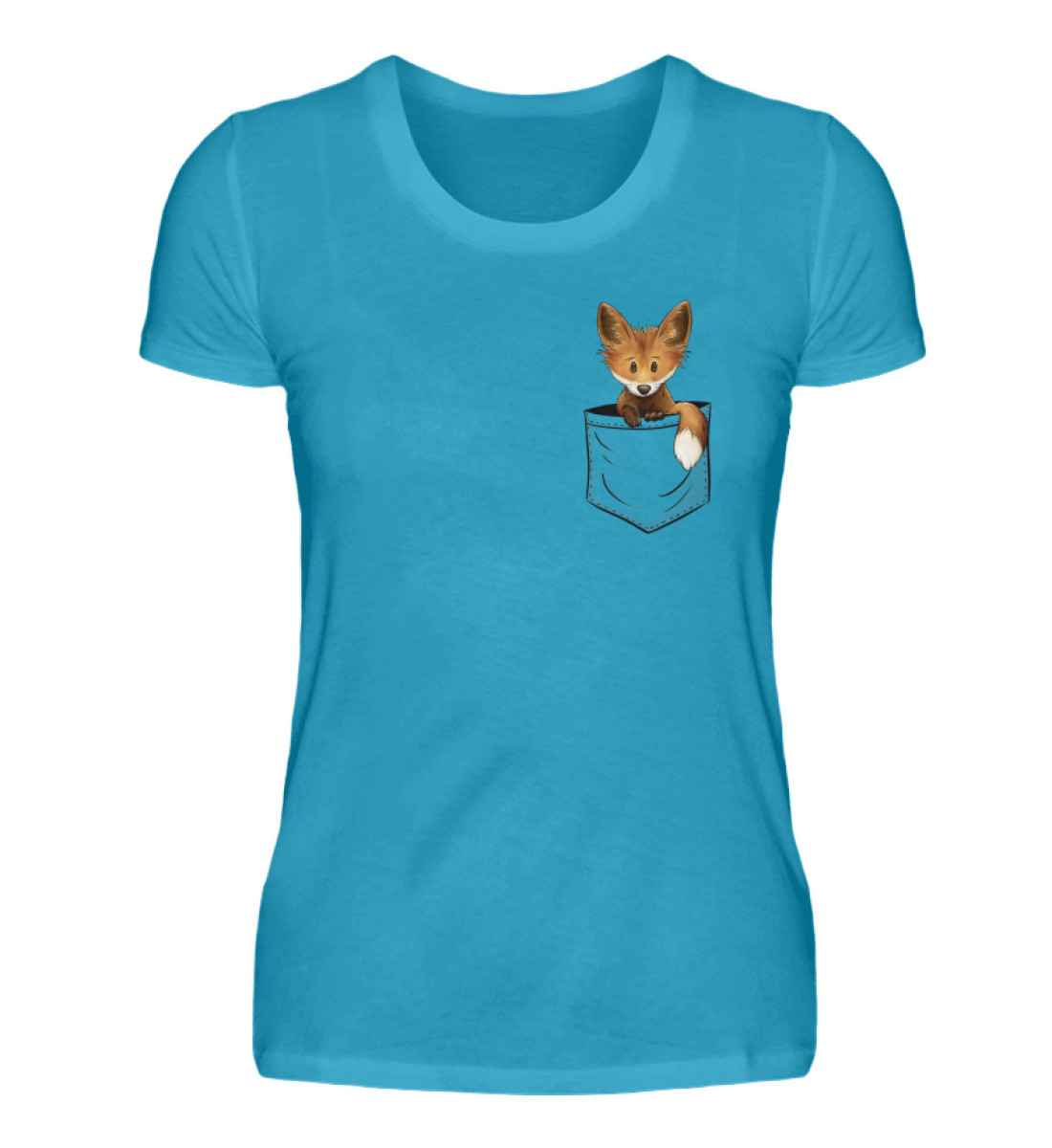 Funky Fuchs in der Tasche - Damen Premiumshirt-3175